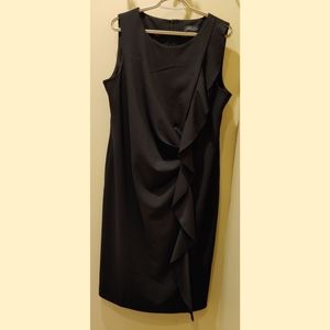 Michel Studio Classic Ruffle Little Black Dress